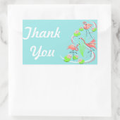 Flamingo Fandango Trio Dank u sticker (Tas)