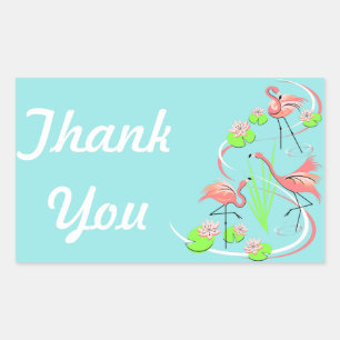 Flamingo Fandango Trio Dank u sticker