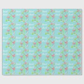 Flamingo Fandango Trio Good Luck gift Cadeaupapier (Vlak)