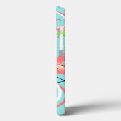 Flamingo Fandango Trio Name iPad case (Achterkant / Links)