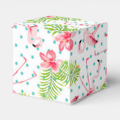 Flamingo Favor Box Bedankdoosjes (Achterkant)