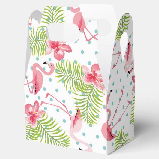Flamingo Favor Box Bedankdoosjes (Geopend)
