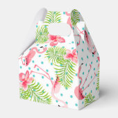 Flamingo Favor Box Bedankdoosjes (Voorkant Zijde)