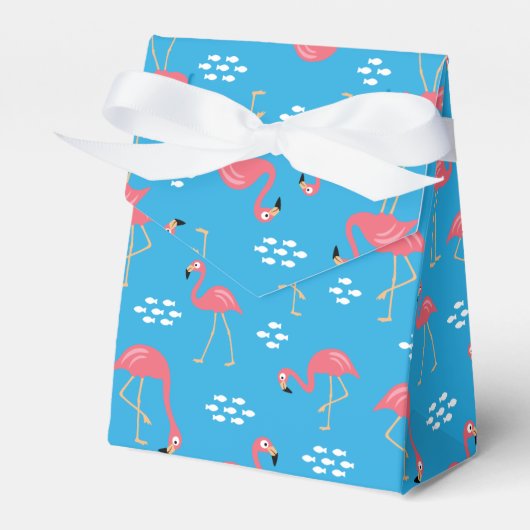 Flamingo Favor Box Bedankdoosjes (Voorkant Zijde)