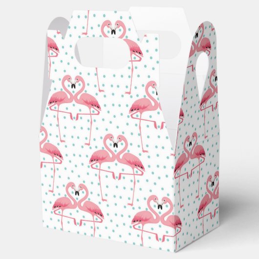 Flamingo Favor Box Bedankdoosjes (Geopend)
