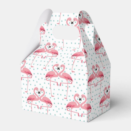 Flamingo Favor Box Bedankdoosjes (Voorkant Zijde)