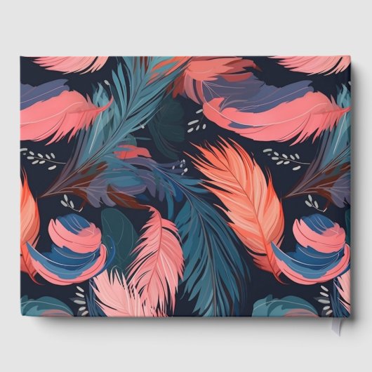 Flamingo Feathers Family Reunion Party Essentieel  Gastenboek (Achterkant)