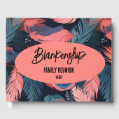 Flamingo Feathers Family Reunion Party Essentieel  Gastenboek (Voorkant)