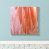 Flamingo Feathers in Shades of Pink Canvas Afdruk (Insitu (Houten vloer))