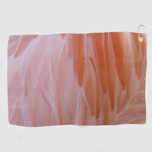 Flamingo Feathers in Shades of Pink Golfhanddoek (Horizontaal)