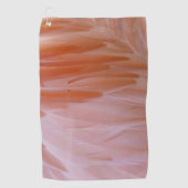 Flamingo Feathers in Shades of Pink Golfhanddoek (Voorkant)