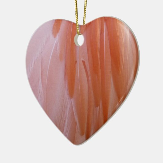 Flamingo Feathers in Shades of Pink Keramisch Ornament (Links)