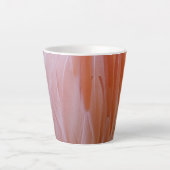 Flamingo Feathers in Shades of Pink Latte Mok (Voorkant)