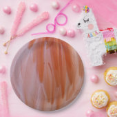 Flamingo Feathers in Shades of Pink Papieren Bordje (Feest)