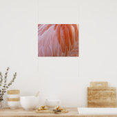 Flamingo Feathers in Shades of Pink Poster (Keuken)