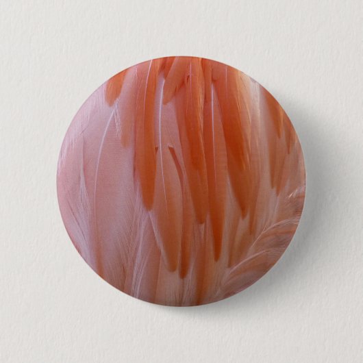 Flamingo Feathers in Shades of Pink Ronde Button 5,7 Cm (Voorkant)