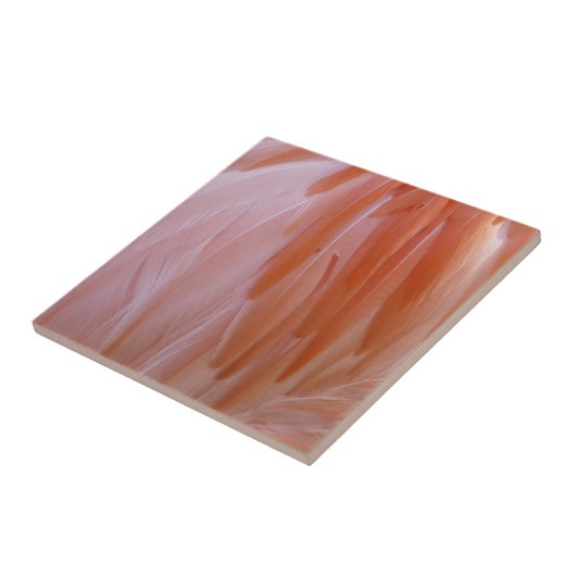 Flamingo Feathers in Shades of Pink Tegeltje (Zijkant)