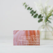 Flamingo Feathers in Shades of Pink Visitekaartje (Staand voorkant)