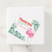 Flamingo Feest Dank Je Bedankjes Labels (In situ)