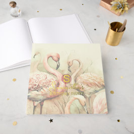 Flamingo Feest Thema, Aangepast Gastenboek