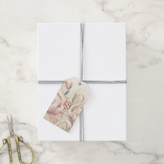 Flamingo Feest Thema, Gepersonaliseerd Cadeaulabel