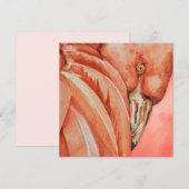 Flamingo Feestdagenkaart (Voorkant / Achterkant)