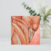 Flamingo Feestdagenkaart (Staand voorkant)