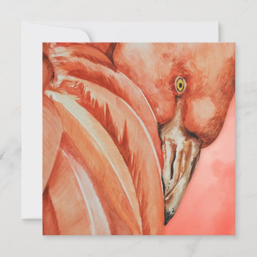 Flamingo Feestdagenkaart (Voorkant)