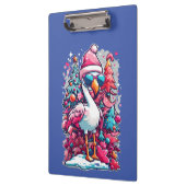 Flamingo Festiviteiten Santa Hoed en glazen Kerstm Klembord (Links)