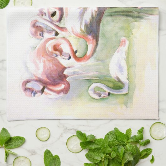 Flamingo Fiesta Kitchen Towel Theedoek (Gevouwen)