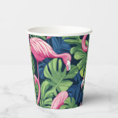 Flamingo Fiesta Paper Cup Papieren Bekers (Achterkant)