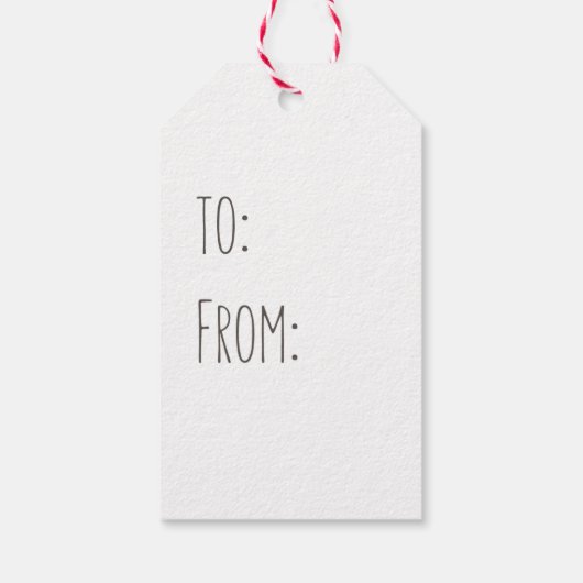 Flamingo - Fine Art Gift Label Cadeaulabel (Achterkant)