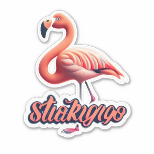 Flamingo Flair Decoreren met stijlvolle Stickers (Voorkant)
