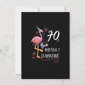 Flamingo Flamazing 70th Birthday Decorations Suppl Kaart (Voorkant)