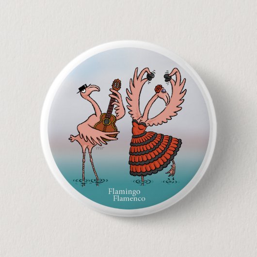Flamingo Flamenco Button (Voorkant)