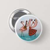 Flamingo Flamenco Button (Voorkant /achterkant)