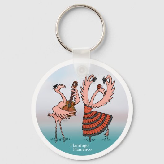 Flamingo Flamenco Sleutelhanger (Voorkant)