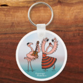 Flamingo Flamenco Sleutelhanger (Voorkant)