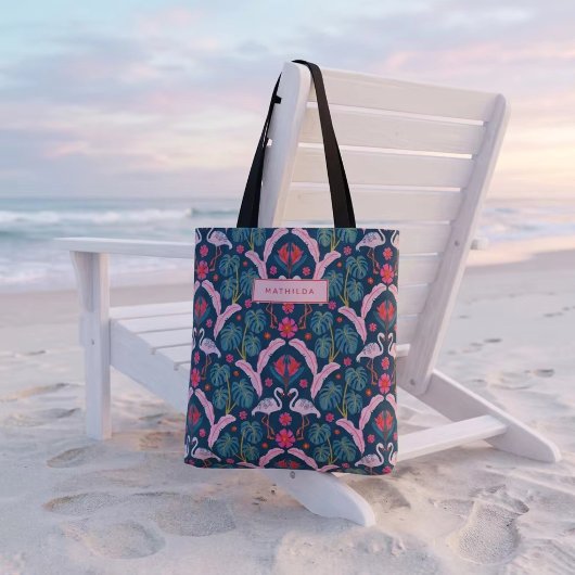 Flamingo Flamenco Tote Bag