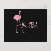 Flamingo | Flaming Aruba Lovers Uitnodiging Briefkaart (Voorkant)