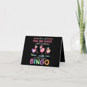 Flamingo| Flaming Bingo Funny Bedankkaart (Voorkant)