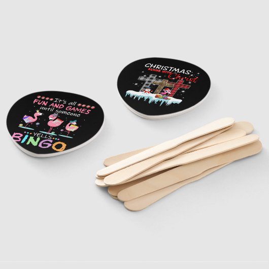 Flamingo | Flaming Bingo Funny Handwaaier (Niet-gemonteerd)