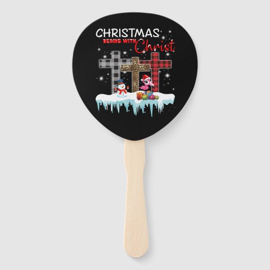 Flamingo | Flaming Bingo Funny Handwaaier (Achterkant)