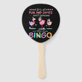 Flamingo | Flaming Bingo Funny Handwaaier (Voorkant)