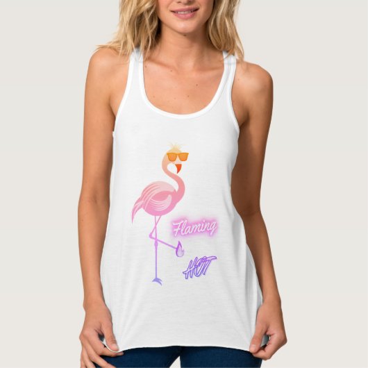 Flamingo - Flaming HOT Tanktop (Voorkant)