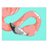 Flamingo | Flamingo Bird Print Kunst Gift Lovers Tafelkleed (Voorkant (Horizontaal))