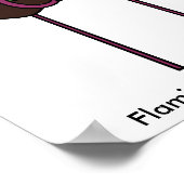 Flamingo & Flamingo & Flamingo Poster (Hoek)