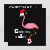 Flamingo | Flamingo kerstfeest in juli grappig fee Kaart (Voorkant / Achterkant)