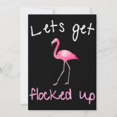 Flamingo | Flamingo - Laat me oplichten Feestdagenkaart (Voorkant)