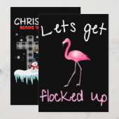 Flamingo | Flamingo - Laat me oplichten Feestdagenkaart (Voorkant / Achterkant)